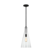 Generation 6537001EN7 Arilda 1-lt 9" LED Pendant - Midnight Black