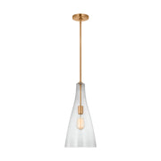 Generation 6537001EN7 Arilda 1-lt 9" LED Pendant - Satin Brass