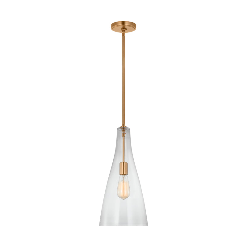 Generation 6537001EN7 Arilda 1-lt 9" LED Pendant - Satin Brass