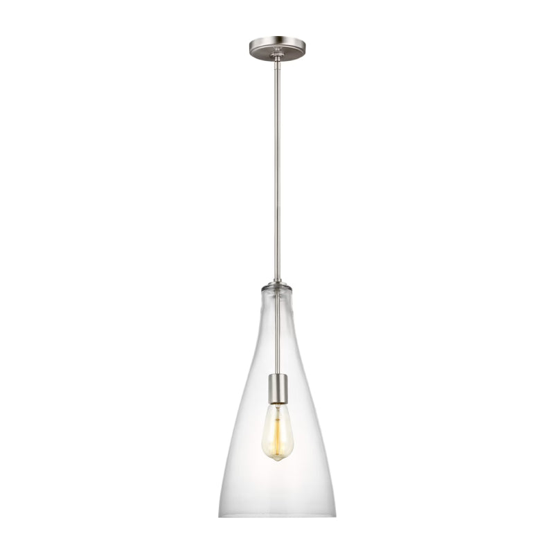 Generation 6537001EN7 Arilda 1-lt 9" LED Pendant - Brushed Nickel