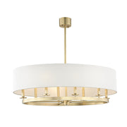 Hudson Valley 6539 Durham 8-lt 39" Chandelier-Aged Brass/Old Bronze