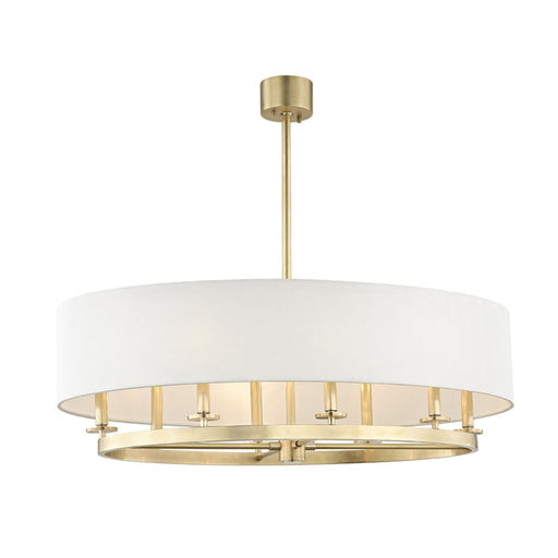 Hudson Valley 6539 Durham 8-lt 39" Chandelier-Aged Brass/Old Bronze