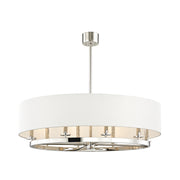 Hudson Valley 6539 Durham 8-lt 39" Chandelier-Polished Nickel