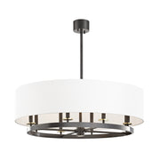 Hudson Valley 6539 Durham 8-lt 39" Chandelier-Aged Bronze