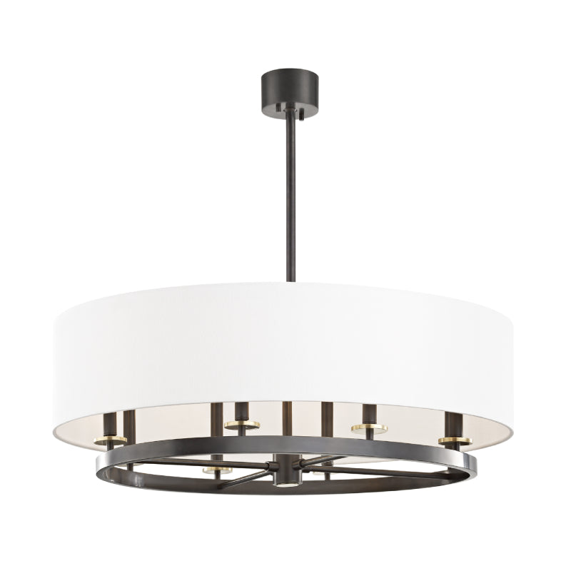 Hudson Valley 6539 Durham 8-lt 39" Chandelier-Aged Bronze