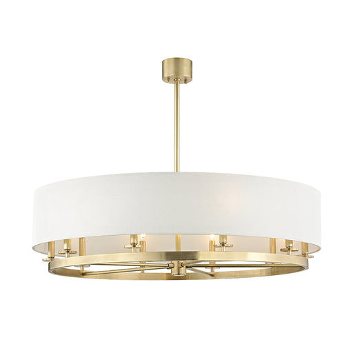 Hudson Valley 6542 Durham 10-lt 42" Chandelier-Aged Brass