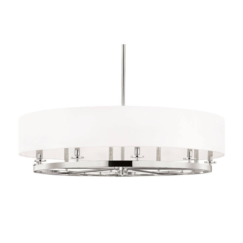 Hudson Valley 6542 Durham 10-lt 42" Chandelier-Polished Nickel