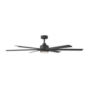 Hinkley 910566 Valor 66" Outdoor Smart Ceiling Fan with LED Light Kit - Matte Black