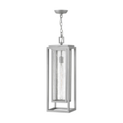 Hinkley 1006 Republic 1-lt 9" LED Hanging Lantern - Satin Nickel