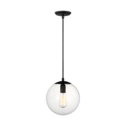 Generation 6601801 Leo Hanging Globe 1-lt 10" Pendant - Midnight Black