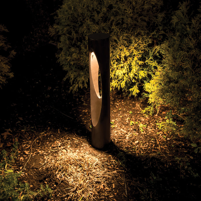 WAC 6611 Scoop 1-lt 30" Tall LED Bollard, 9-15V