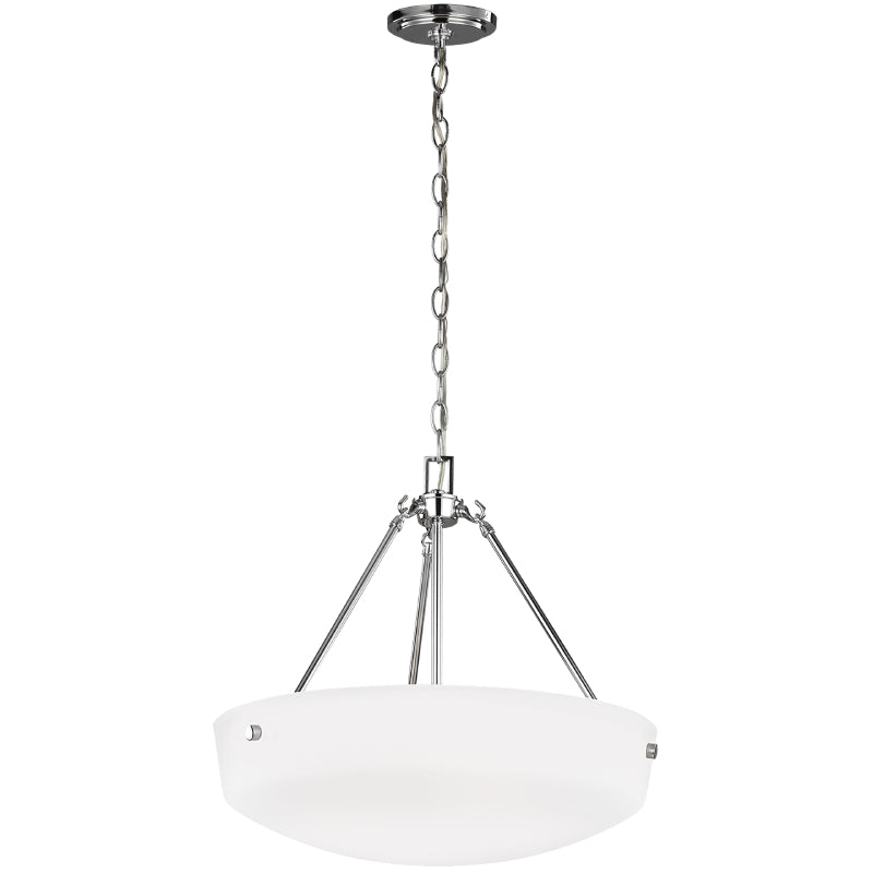 Generation 6615203EN3 Kerrville 3-lt 19" LED Pendant - Chrome