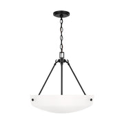 Generation 6615203 Kerrville 3-lt 19" Pendant - Midnight Black