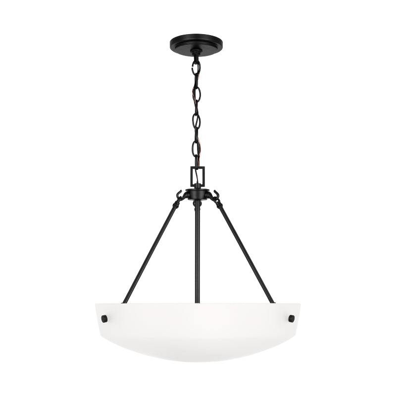 Generation 6615203 Kerrville 3-lt 19" Pendant - Midnight Black