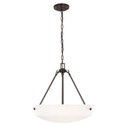 Generation 6615203EN3 Kerrville 3-lt 19" LED Pendant - Bronze