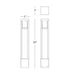 WAC 6623 Tower 1-lt 30" Tall LED Bollard, 277V