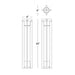 WAC 6631 Chamber 1-lt 30" Tall LED Bollard, 9-15V