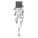 Avenue Lighting HF1904 Aspen 25-lt 28" LED Pendant - Polished Chrome/Bubbled