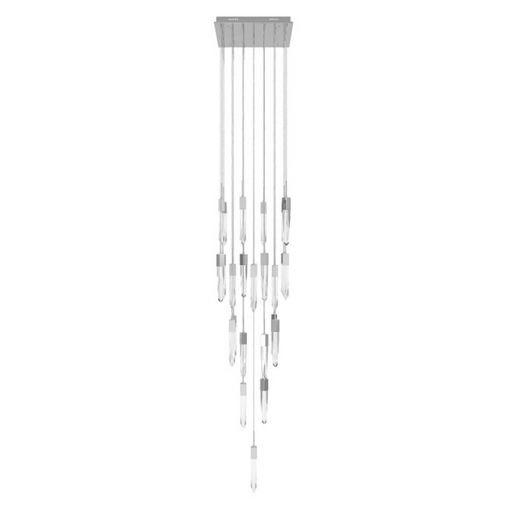 Avenue Lighting HF1904 Aspen 25-lt 28" LED Pendant - Polished Chrome/Clear