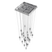 Avenue Lighting HF1904 Aspen 25-lt 28" LED Pendant - Polished Chrome/Clear