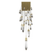 Avenue Lighting HF1904 Aspen 25-lt 28" LED Pendant - Brushed Brass/Bubbled