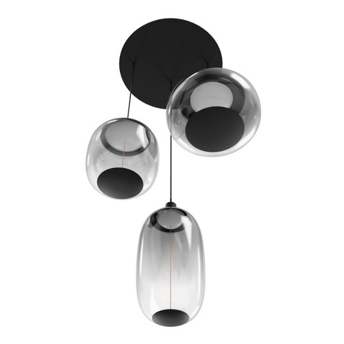 Avenue Lighting HF9173 Monaco 3-lt 12" LED Pendant