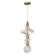 Avenue Lighting HF7900 Avra 1-lt 9" LED Pendant - Aged Brass