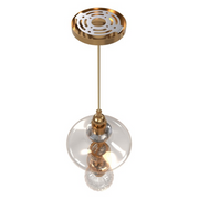 Avenue Lighting HF7900 Avra 1-lt 9" LED Pendant - Aged Brass