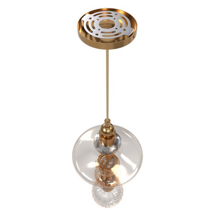 Avenue Lighting HF7900 Avra 1-lt 9" LED Pendant - Aged Brass