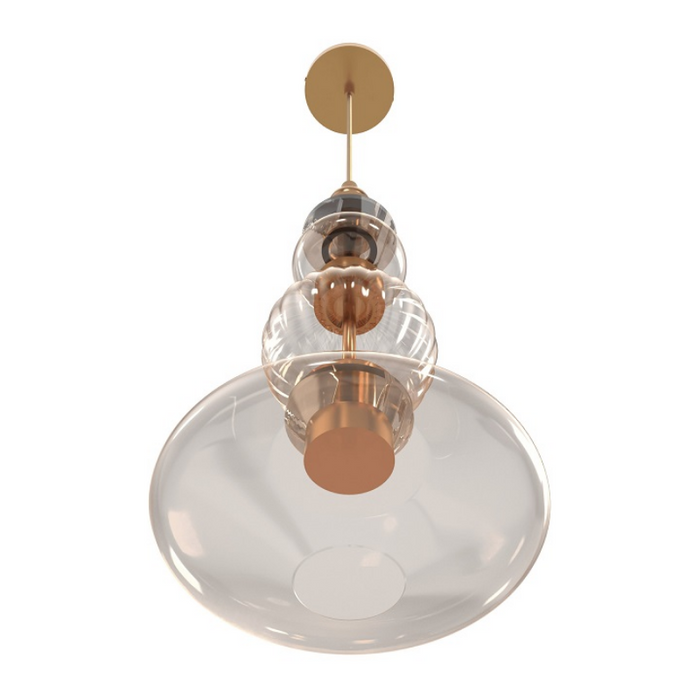 Avenue Lighting HF7901 Avra 1-lt 9" LED Pendant - Aged Brass
