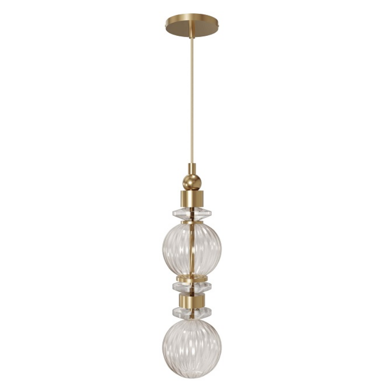 Avenue Lighting HF7902 Avra 1-lt 5" LED Pendant - Aged Brass