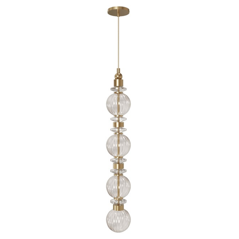 Avenue Lighting HF7904 Avra 1-lt 5" LED Pendant - Aged Brass