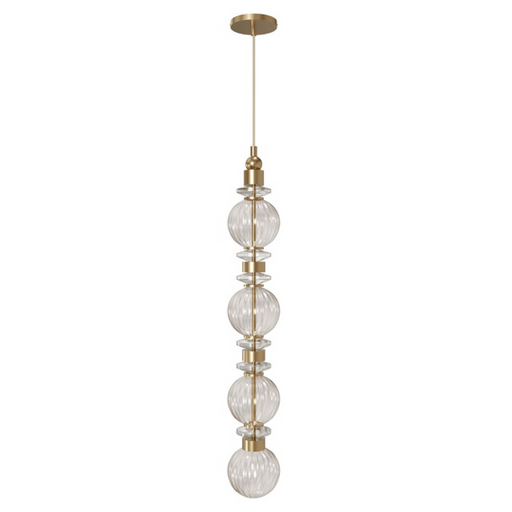 Avenue Lighting HF7904 Avra 1-lt 5" LED Pendant - Aged Brass