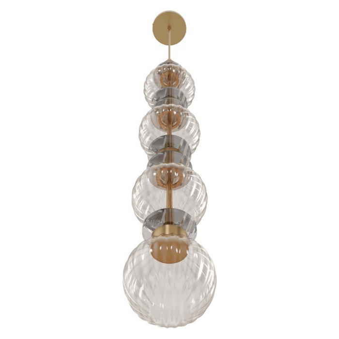 Avenue Lighting HF7904 Avra 1-lt 5" LED Pendant - Aged Brass