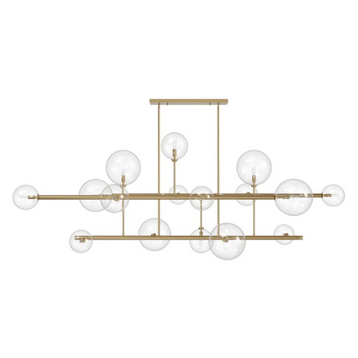 Avenue Lighting HF4216 Delilah 16-lt 84" LED Chandelier - Aged Brass