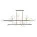 Avenue Lighting HF4216 Delilah 16-lt 84" LED Chandelier - Aged Brass