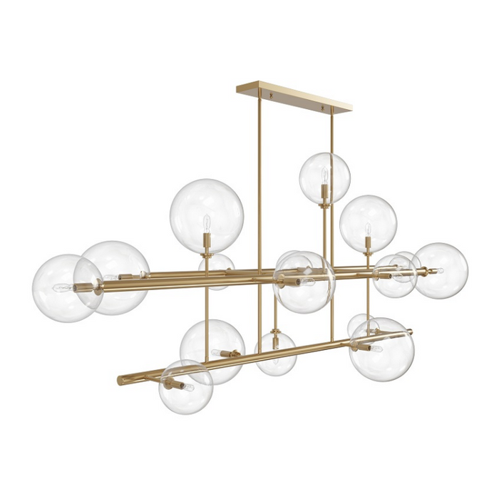 Avenue Lighting HF4216 Delilah 16-lt 84" LED Chandelier - Aged Brass
