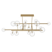 Avenue Lighting HF4216 Delilah 16-lt 84" LED Chandelier - Aged Brass