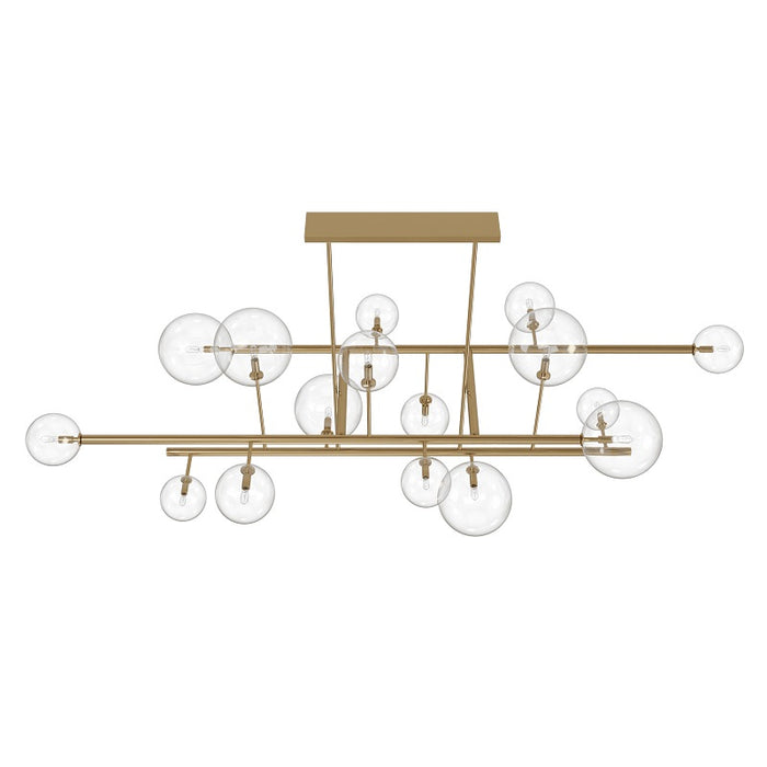 Avenue Lighting HF4216 Delilah 16-lt 84" LED Chandelier - Aged Brass