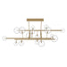 Avenue Lighting HF4216 Delilah 16-lt 84" LED Chandelier - Aged Brass