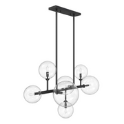 Avenue Lighting HF4207 Delilah 7-lt 40" LED Chandelier - Black