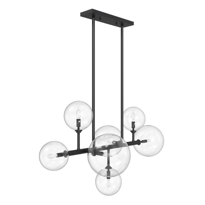 Avenue Lighting HF4207 Delilah 7-lt 40" LED Chandelier - Black