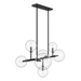 Avenue Lighting HF4207 Delilah 7-lt 40" LED Chandelier - Black