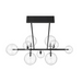 Avenue Lighting HF4209 Delilah 9-lt 51" LED Chandelier - Black