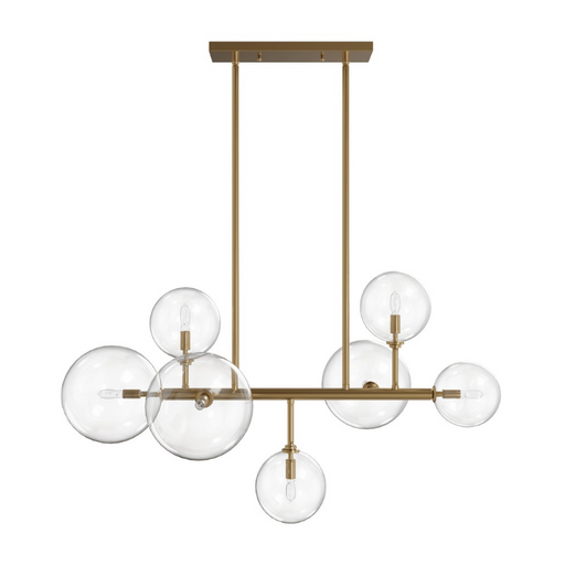 Avenue Lighting HF4207 Delilah 7-lt 40" LED Chandelier - Aged Brass