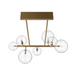 Avenue Lighting HF4207 Delilah 7-lt 40" LED Chandelier - Aged Brass
