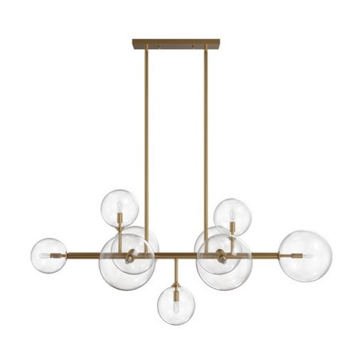 Avenue Lighting HF4209 Delilah 9-lt 51" LED Chandelier - Aged Brass