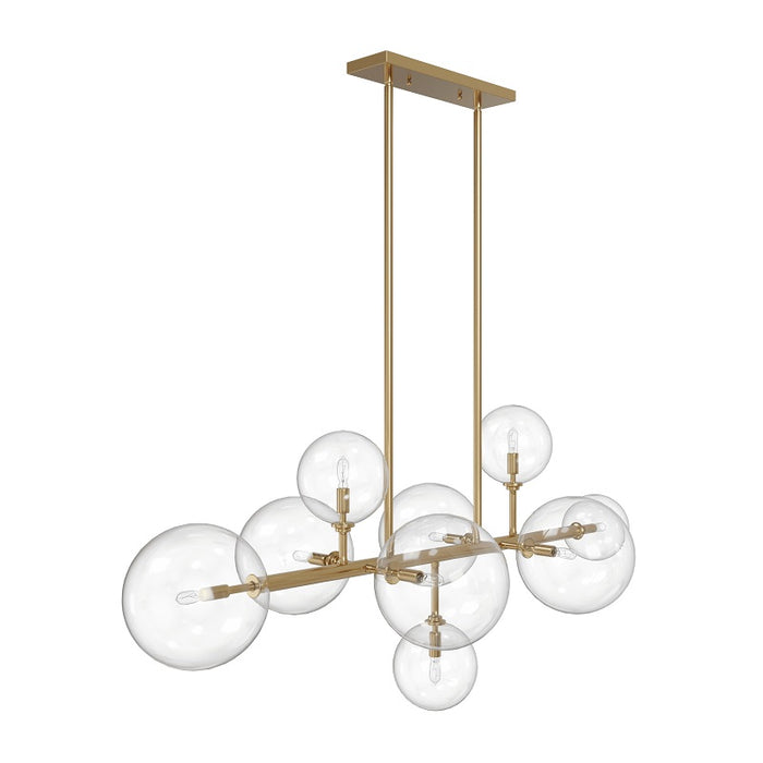 Avenue Lighting HF4209 Delilah 9-lt 51" LED Chandelier - Aged Brass