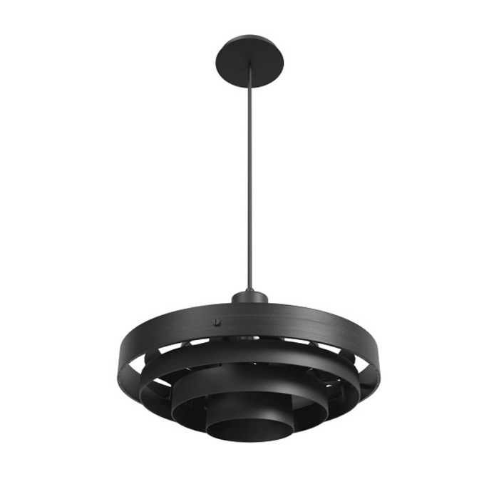 Avenue Lighting HF1952 Newport 1-lt 16" Pendant - Black