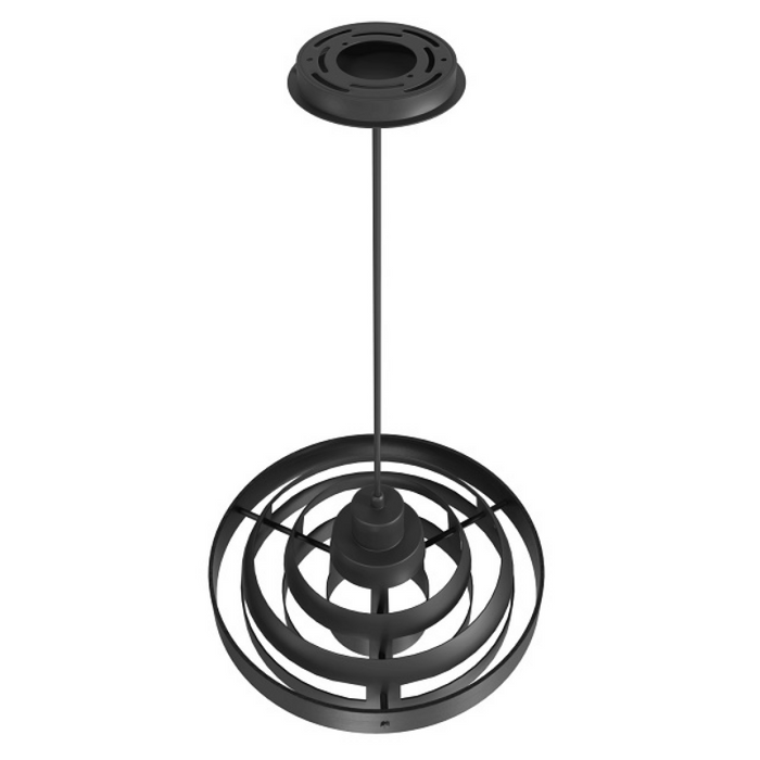 Avenue Lighting HF1952 Newport 1-lt 16" Pendant - Black